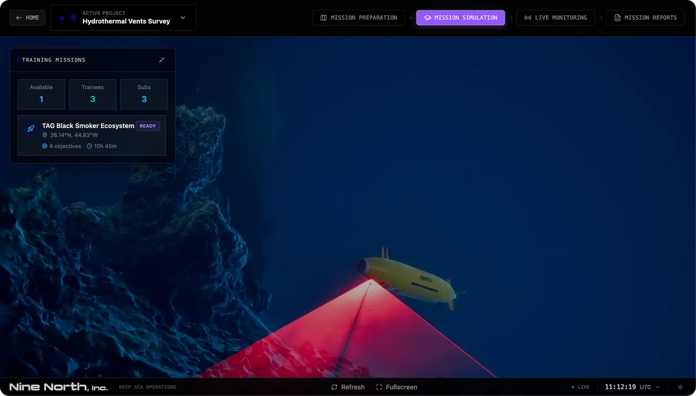 DeepSim Simulate and Train module interface preview